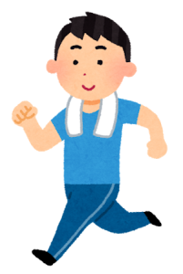 ランニングしている男性