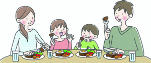 家族で食事